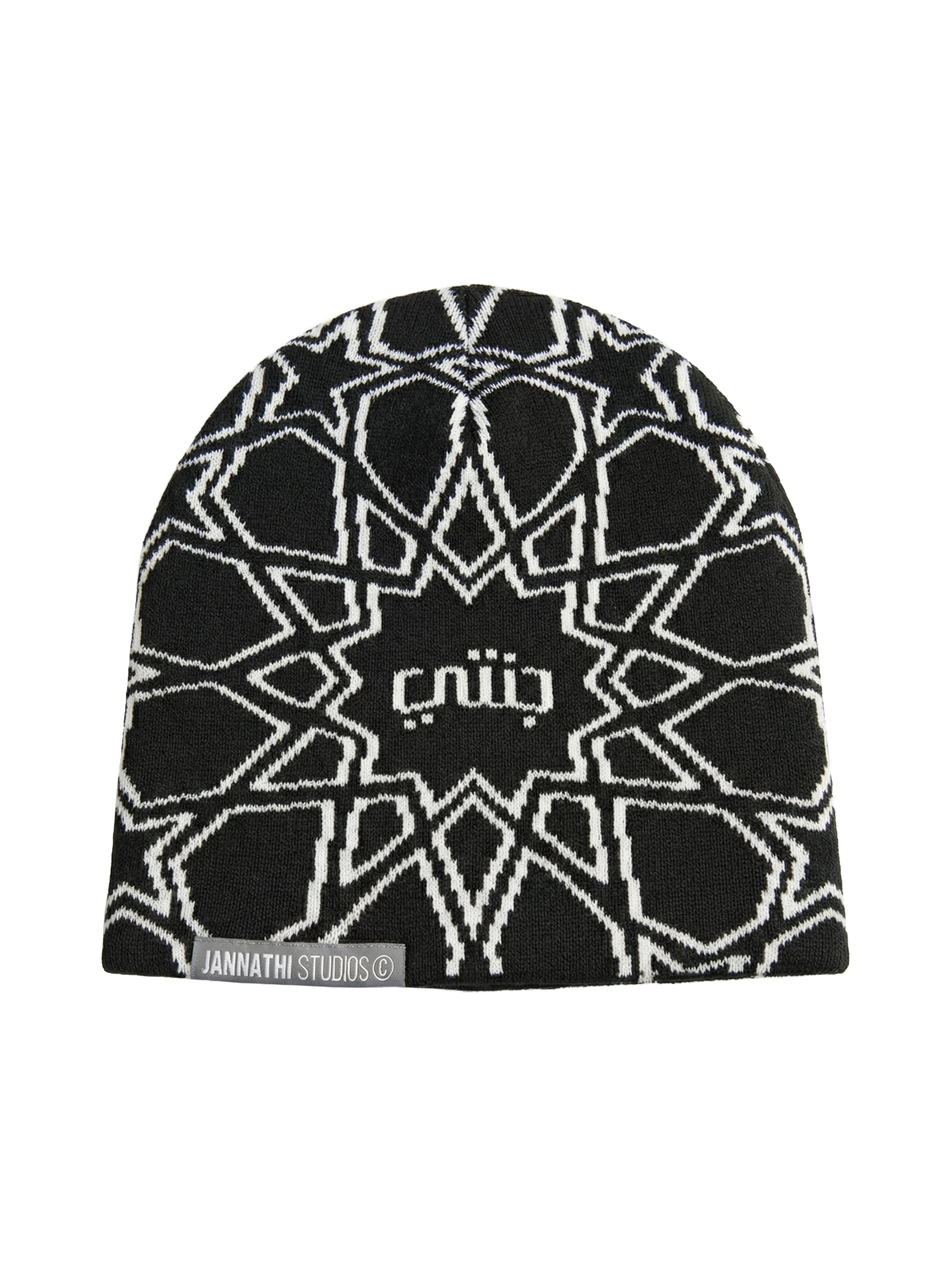 MOSAIC BEANIE - BLACK